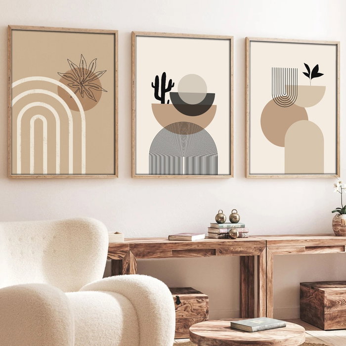 Wallity Huhu264 Cuadros Decorativos de 3 Piezas 50 x 35 cm Wallity Huhu264 Cuadros Decorativos de 3 Piezas 50 x 35 cm